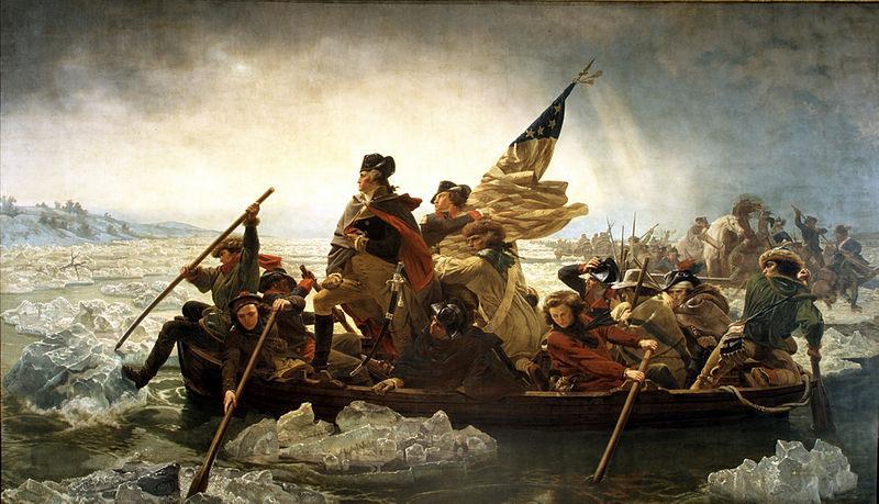 Washington Crossing the Delaware., Emanuel Leutze